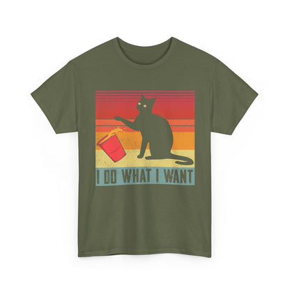 Cat Funny T-Shirt, I Do What I Want Cat, Cats Owner Lovers Women Men Shirt