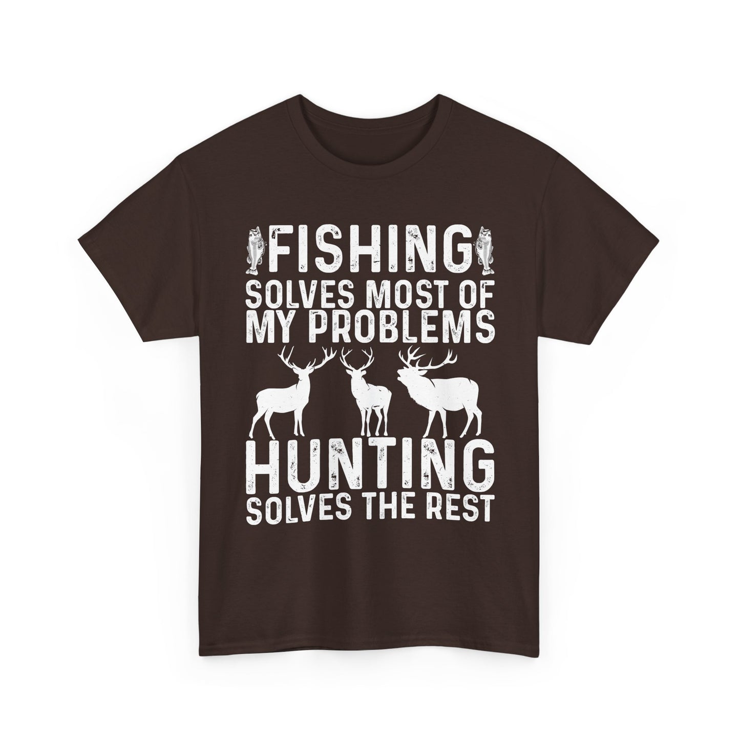 Fishing & Hunting T-Shirt, Fishing Hunting Lovers Gifts, Fisherman Hunter T-Shirt