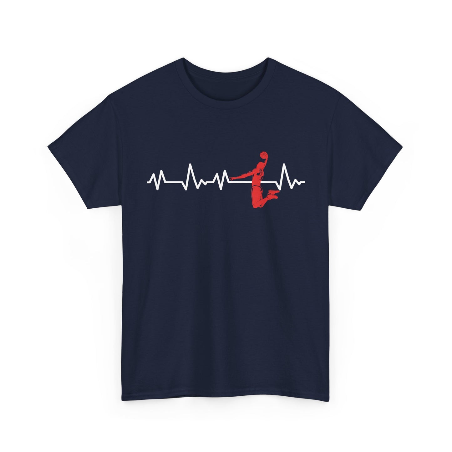 Basketball Heartbeat Shirt, Sports Basketball Lovers, Basketball Players Gifts T-Shirt