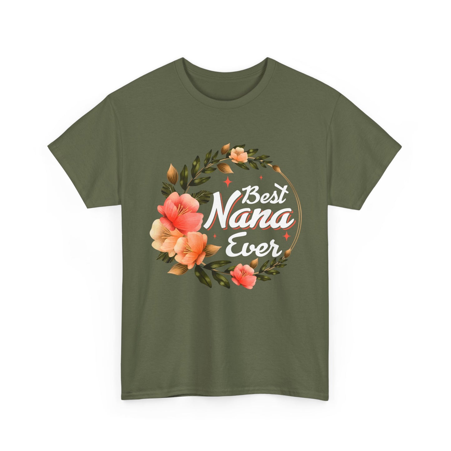 Nana T-Shirt, Best Nana Ever, Flowers Grandma Gift Granny Mother's Day Shirt