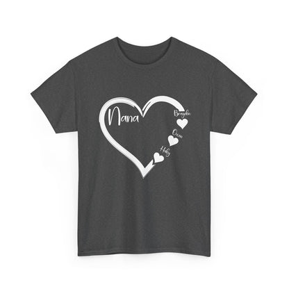 Nana Shirt, Heart Grandmother Mother's Day, Grandma Grandkids Gifts T-Shirt