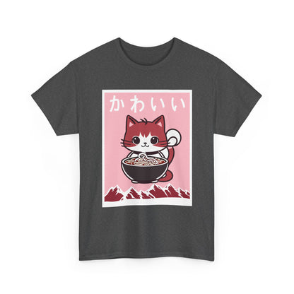 Anime Cat Shirt, Kawaii Cat Lovers Gifts, Japanese Art Woodblock Kitten T-Shirt