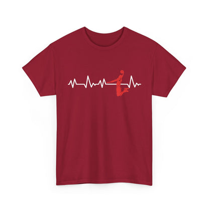 Basketball Heartbeat Shirt, Sports Basketball Lovers, Basketball Players Gifts T-Shirt