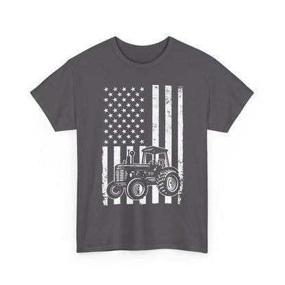 Tractor American Flag Shirt, Farming Lovers Gifts, Farmer Men Dad T-Shirt