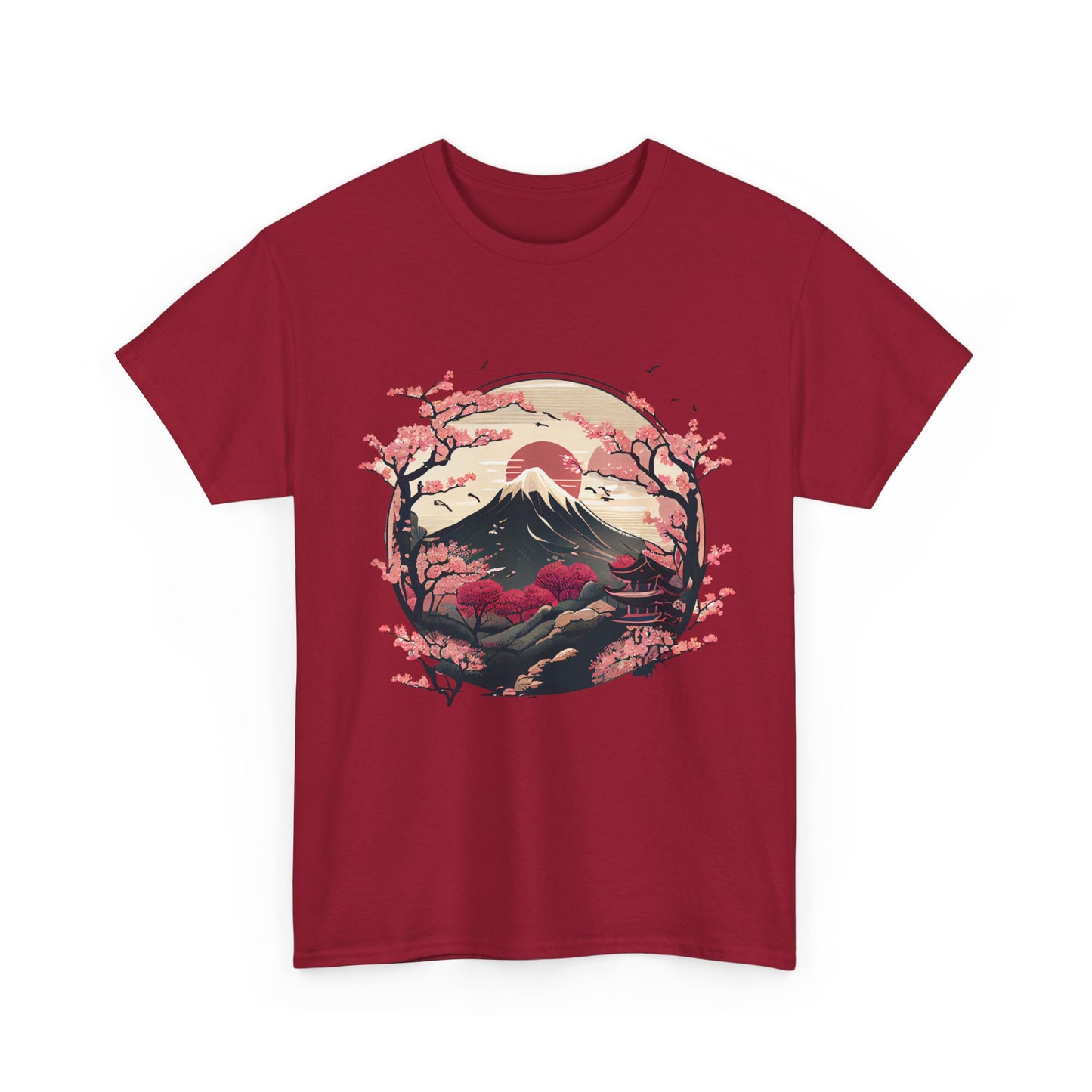 Japanese Art Shirt, Cherry Blossoms, Japanese Culture Lovers Women Men T-Shirt