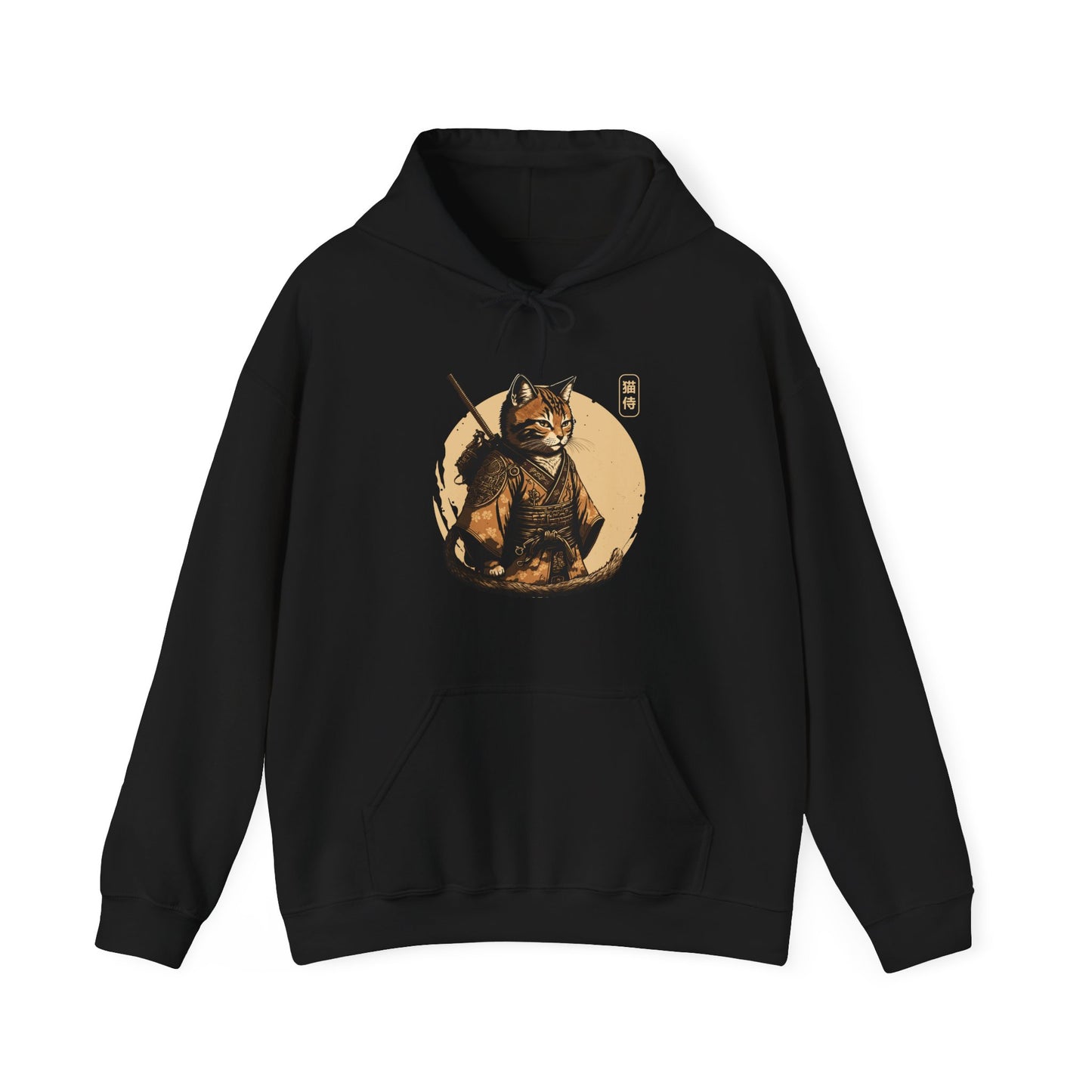 Ninja Cat Hoodie, Japanese Samurai Cat, Japanese Culture Lovers Gifts Women Men Hoodie