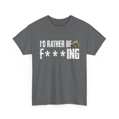 Farming Shirt, I'd Rather Be Farming, Farmer Farm Lovers Tractor Gifts T-Shirt