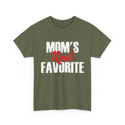 Mom's Real Favorite T-Shirt, Daughter Son Mother's Day Kids Gifts Shirt