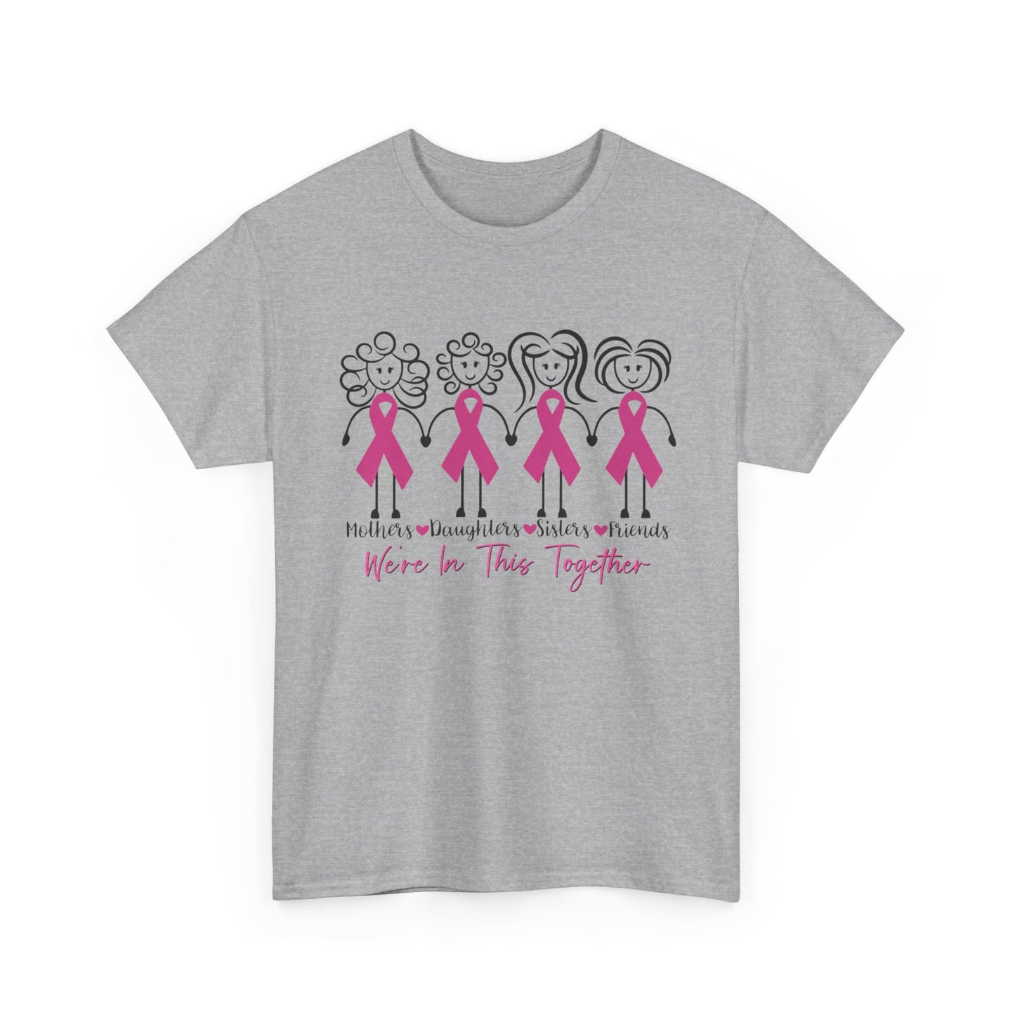 Breast Cancer We're in This Together Shirt, Breast Cancer Awareness Women Mom Shirt