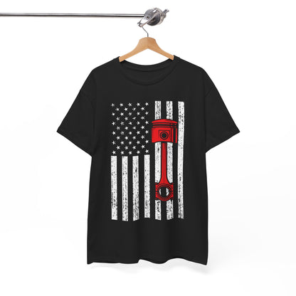 Car Shirt, American Flag Car, Cars Lovers Racing Racer Men Dad Shirt