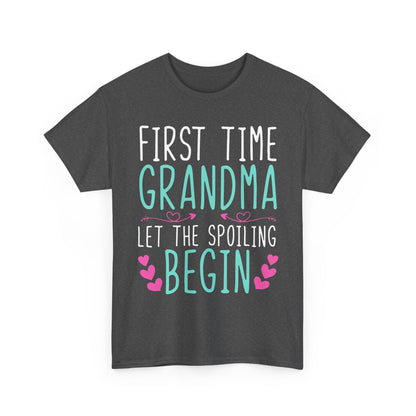 Grandma Shirt, First Time Grandma Let The Spoiling Begin Mother's Day T-Shirt