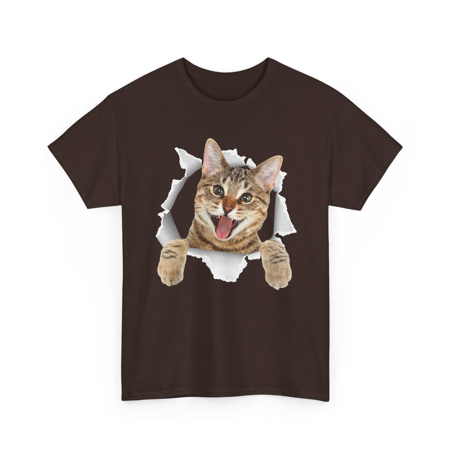 Cat T-Shirt, Cat Torn Cloth, Cats Owner Kitten Lovers Gifts Women Men Cute Shirt
