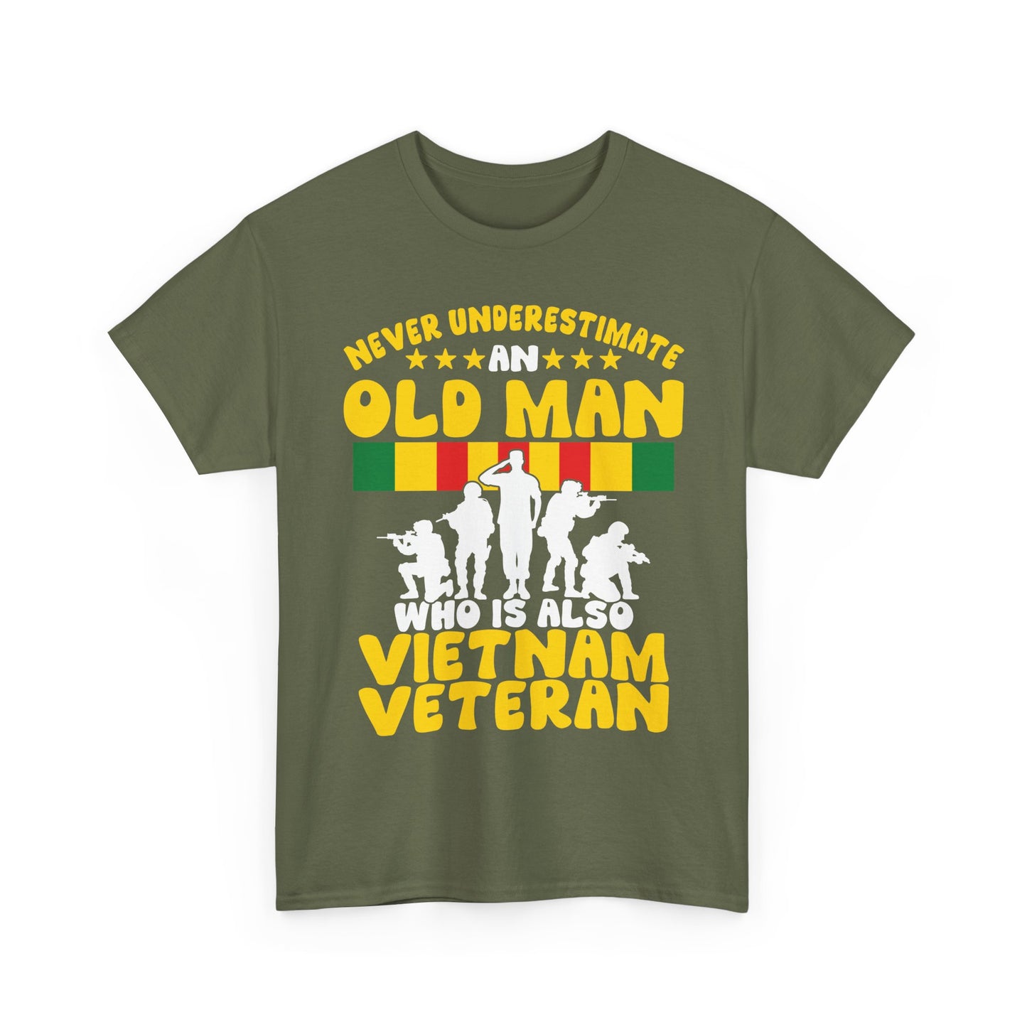 Veterans Day Shirt, Never Underestimate an Old Man Who Is Also Vietnam Veteran Shirt