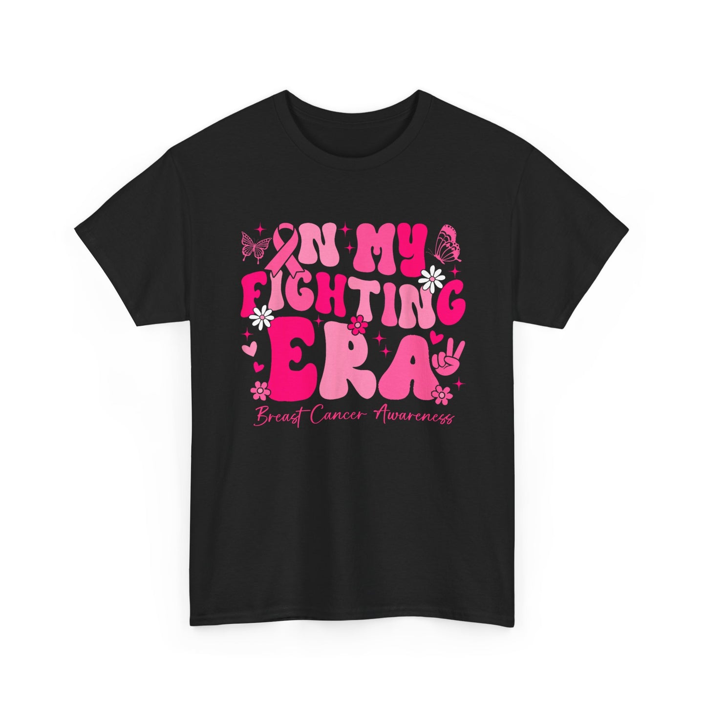 Breast Cancer Awareness T-Shirt, In My Fighting Era, Breast Cancer Awareness Women Men T-Shirt