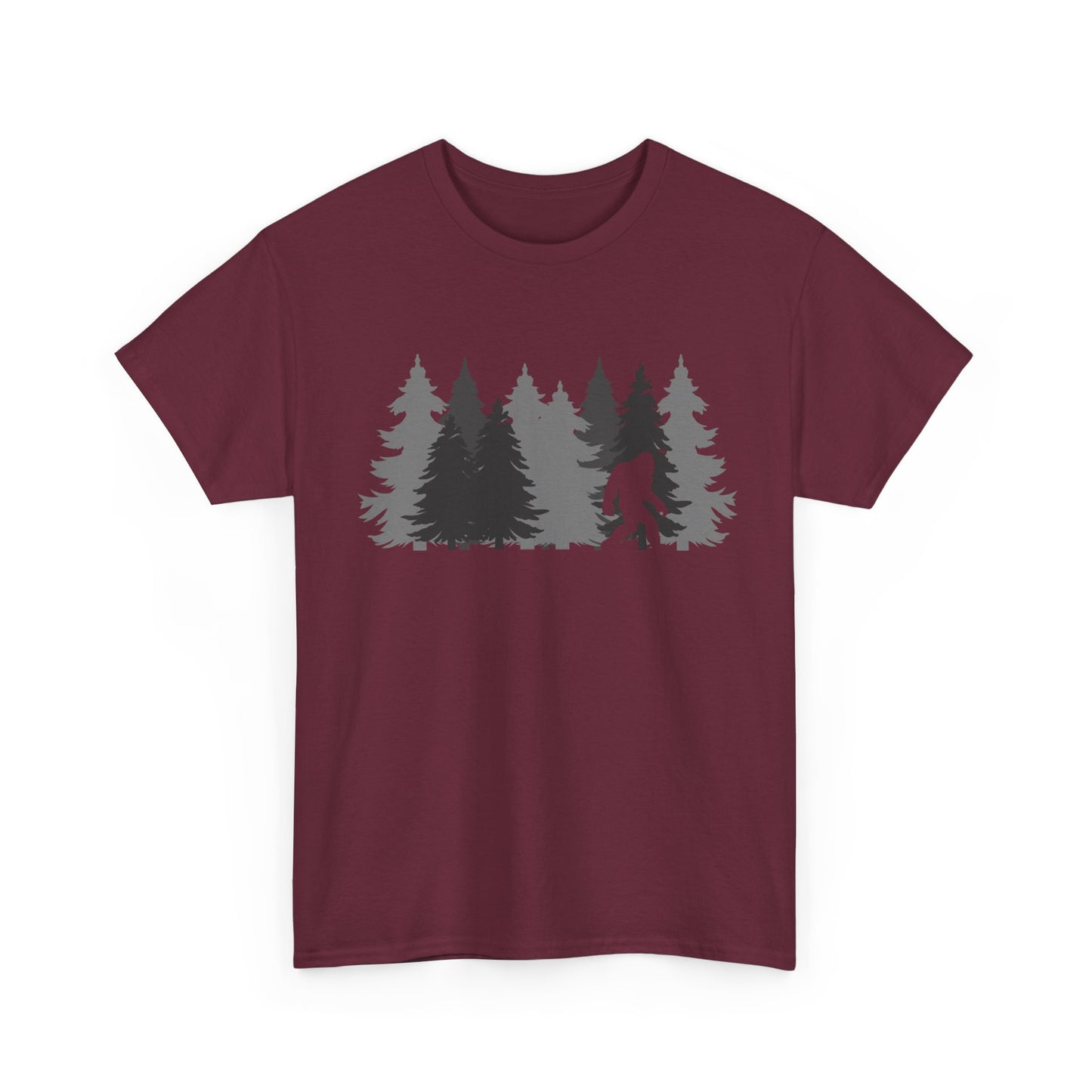 Bigfoot Shirt, Sasquatch Lovers, Bigfoot Pine Trees Women Men Gifts Shirt