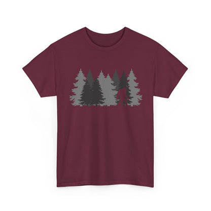 Bigfoot Shirt, Sasquatch Lovers, Bigfoot Pine Trees Women Men Gifts Shirt