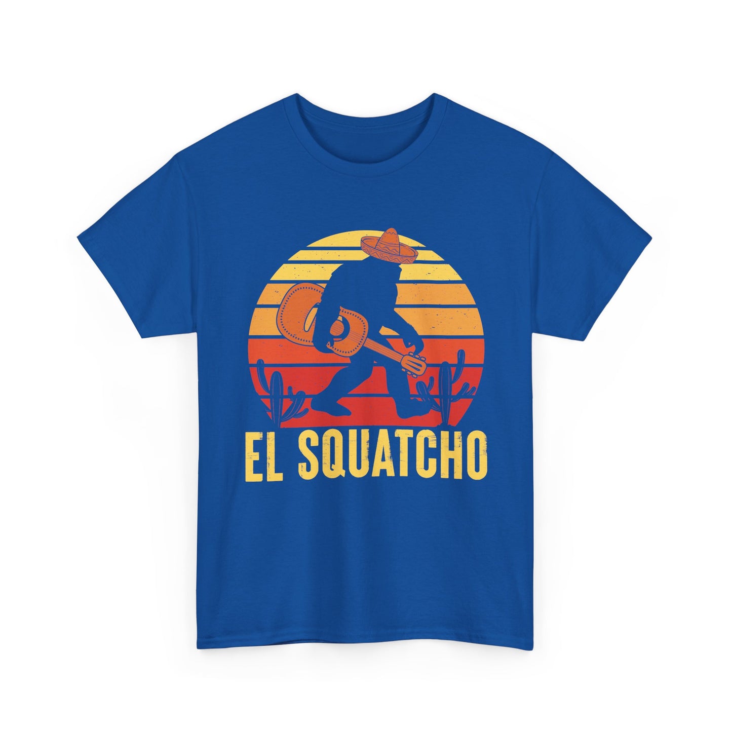 Bigfoot Shirt, El Squatcho, Sasquatch Lovers Gifts, Bigfoot Guitar Funny T-Shirt