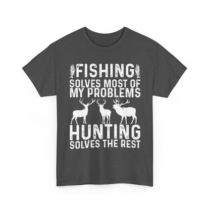 Fishing & Hunting T-Shirt, Fishing Hunting Lovers Gifts, Fisherman Hunter T-Shirt