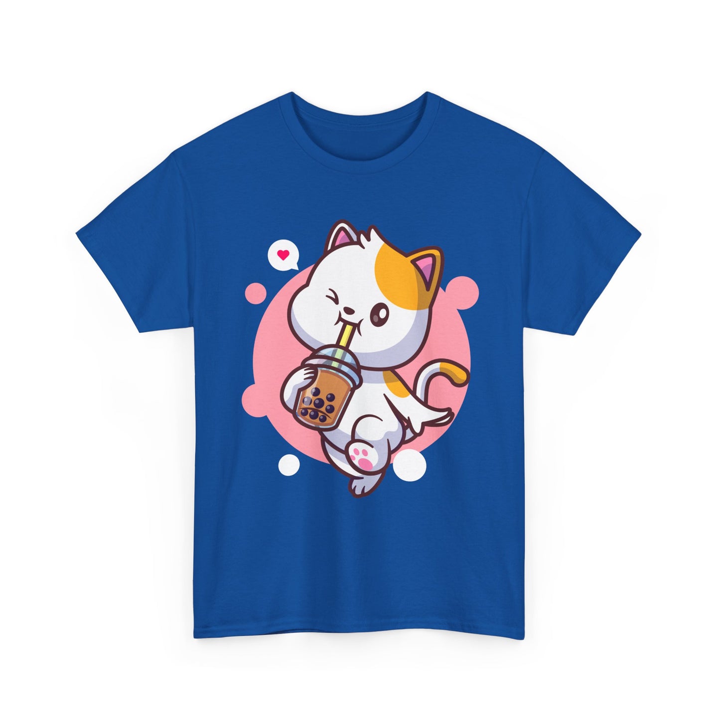 Anime Cat T-Shirt, Kawaii Cat Neko Boba Tea Cats Lovers Funny Women Men Shirt