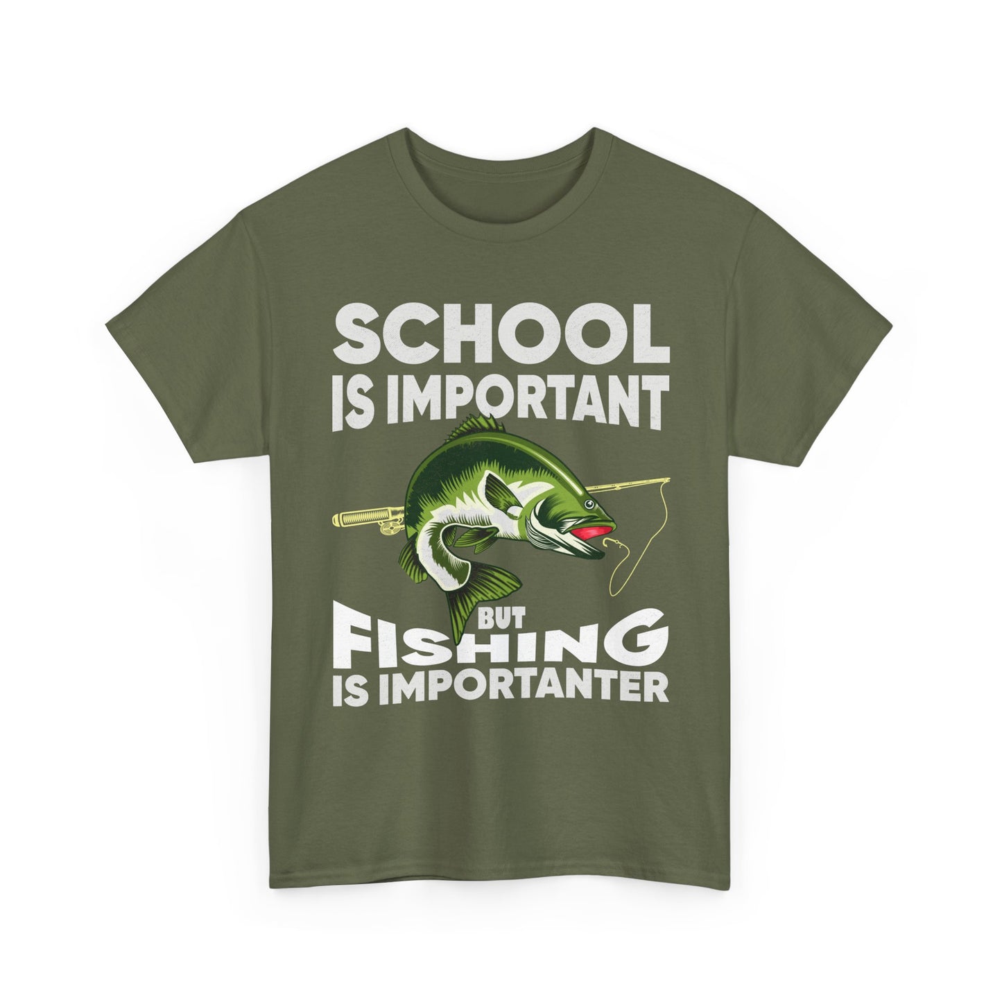 Fishing Shirt, Fishing Lover Gift Shirt, School Is Important But Fishing Is Importanter T-Shirt