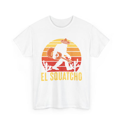 Bigfoot Shirt, El Squatcho, Sasquatch Lovers Gifts, Bigfoot Guitar Funny T-Shirt