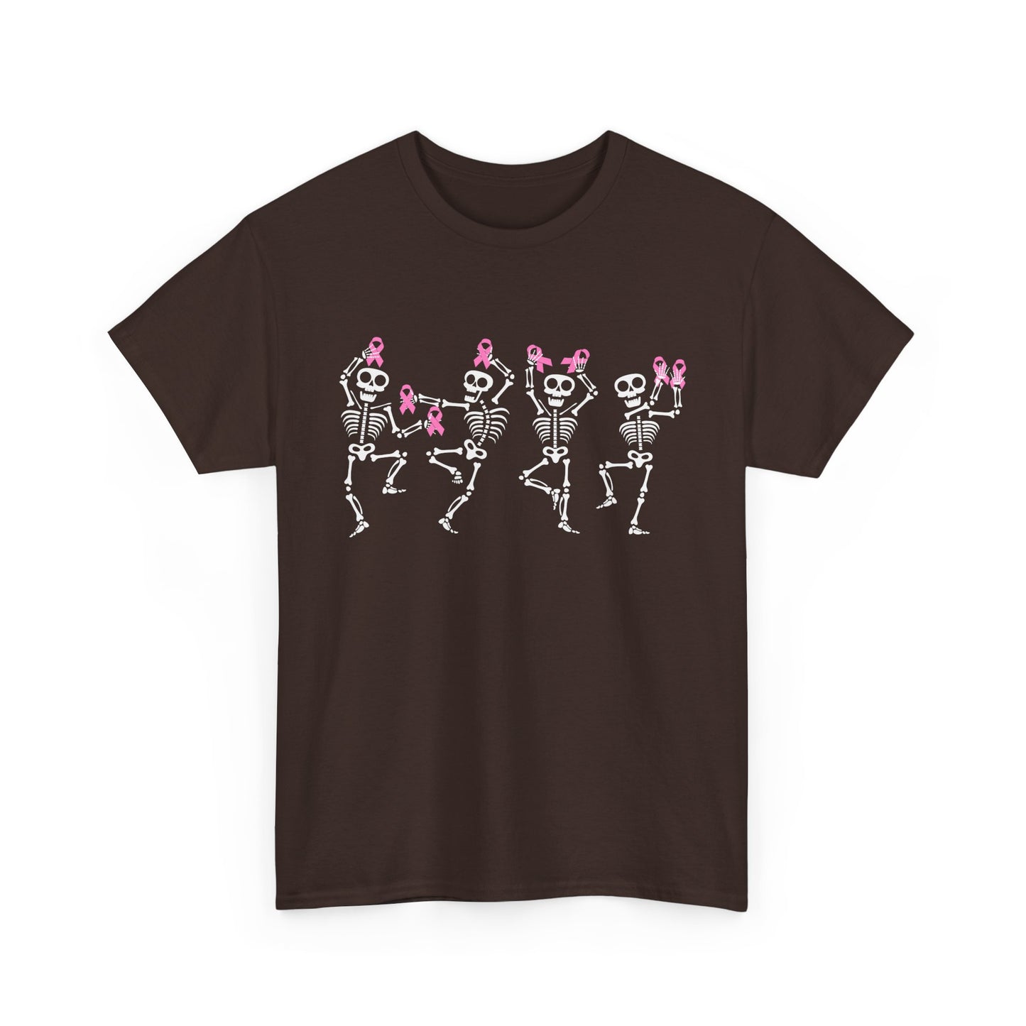 Breast Cancer Shirt, Breast Cancer Awareness, Dabbing Skeleton Pink Ribbon T-Shirt