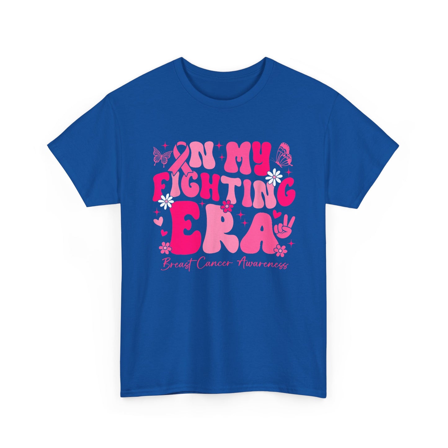 Breast Cancer Awareness T-Shirt, In My Fighting Era, Breast Cancer Awareness Women Men T-Shirt