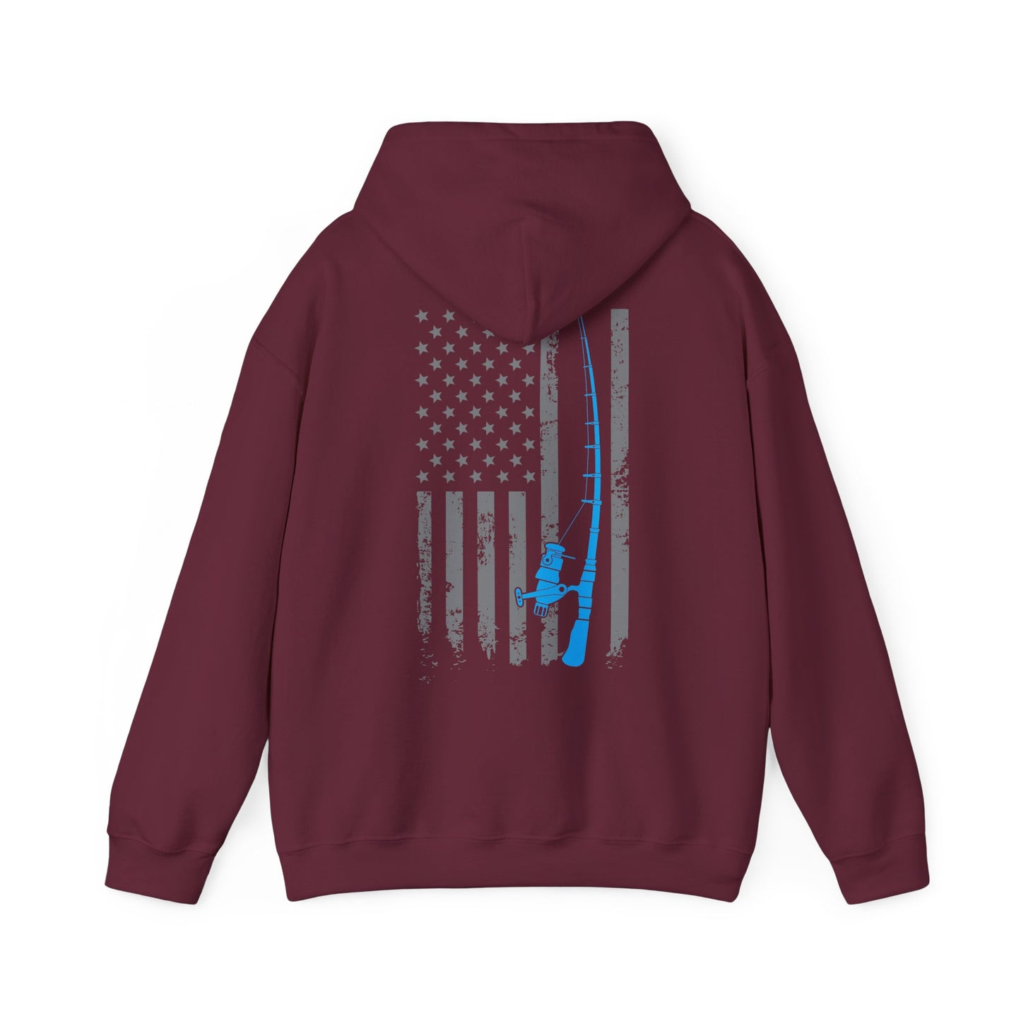 American Flag Fishing Hoodie, Fishing Rod, Fisherman Fishing Season Lovers Hoodie