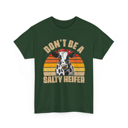 Cow Shirt, Don't Be A Salty Heifer, Cow Bandana, Farming Lovers Gifts Farmer Shirt