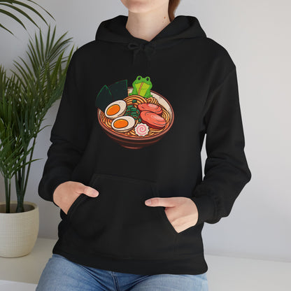 Kawaii Frog Shirt, Kawaii Frog Eating Ramen, Japanese Food Lovers Women Men T-Shirt