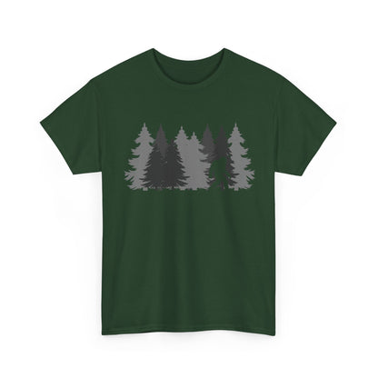 Bigfoot Shirt, Sasquatch Lovers, Bigfoot Pine Trees Women Men Gifts Shirt