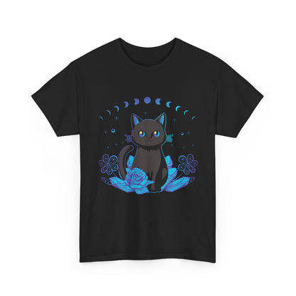 Cat Kawaii Shirt, Crystal Alchemy Cat Moon Phases Anime Lovers Gifts Shirt