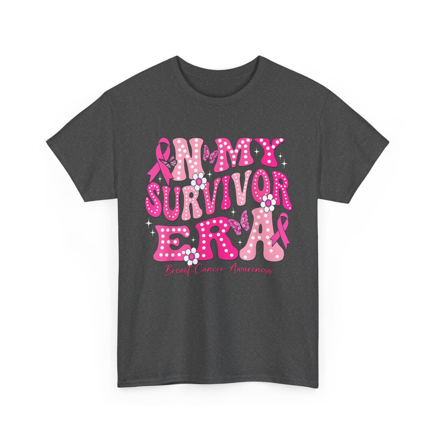Breast Cancer Awareness Shirt, In My Survivor Era, Breast Cancer Warriors Pink Ribbon Shirt