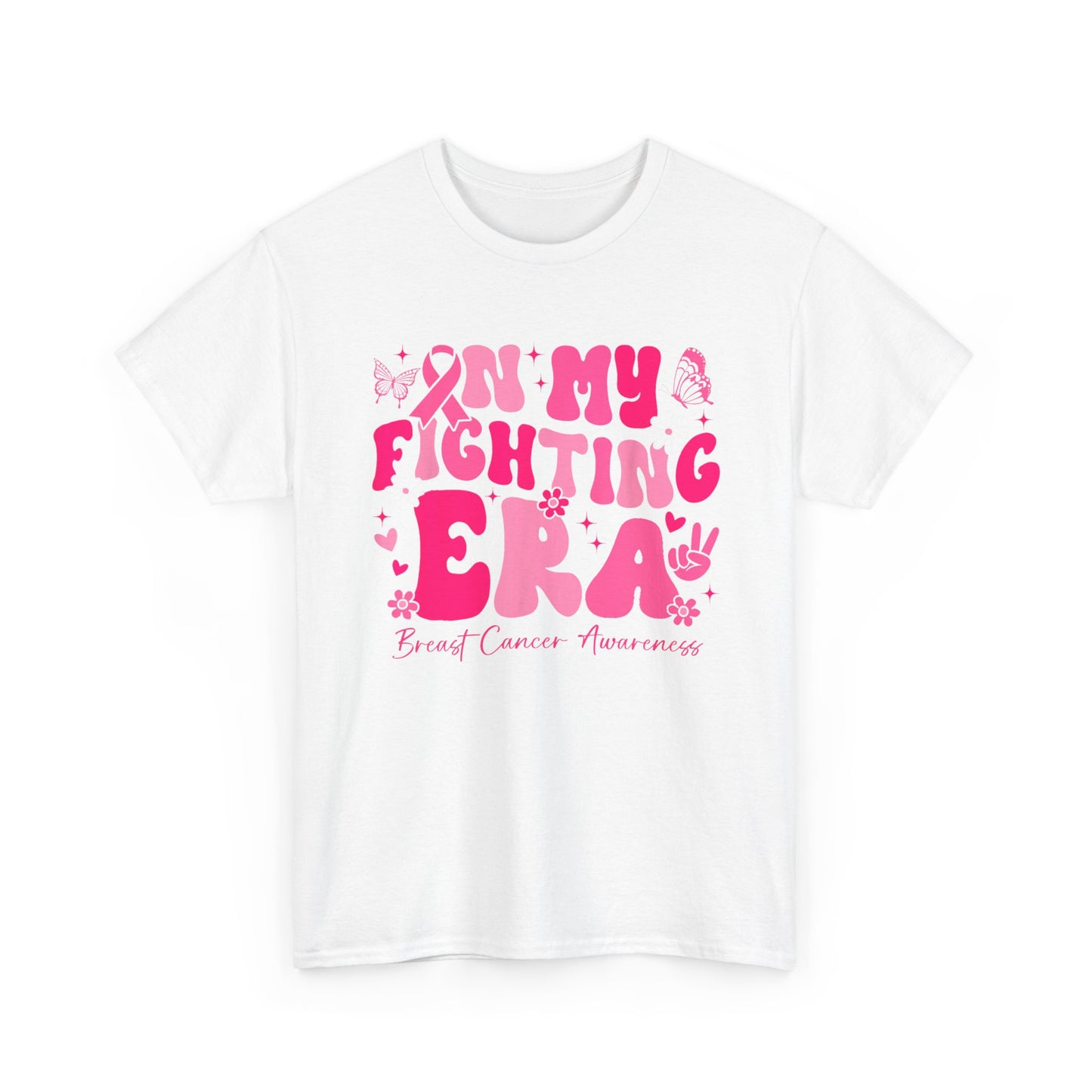 Breast Cancer Awareness T-Shirt, In My Fighting Era, Breast Cancer Awareness Women Men T-Shirt
