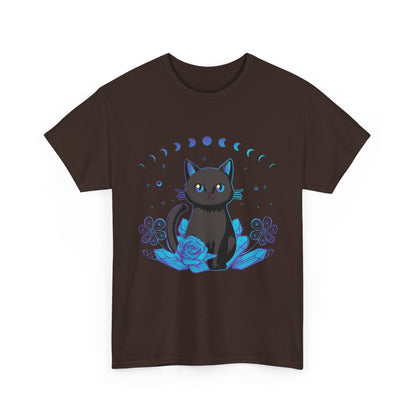 Cat Kawaii Shirt, Crystal Alchemy Cat Moon Phases Anime Lovers Gifts Shirt