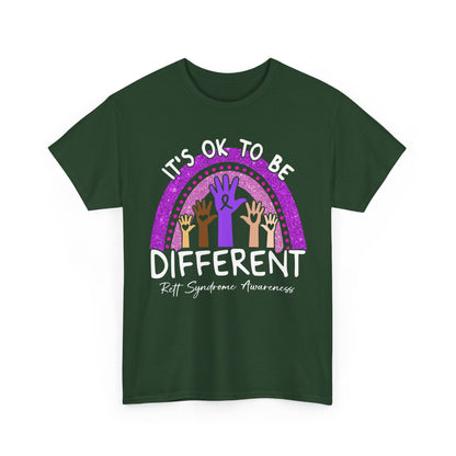 It's Ok To Be Different Rett Syndrome Awareness T-Shirt