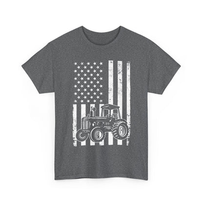 Tractor American Flag Shirt, Farming Lovers Gifts, Farmer Men Dad T-Shirt