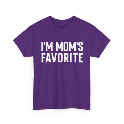 Mom T-Shirt, I'm Mom's Favorite, Funny Kid Saying Birthday Kids T-Shirt