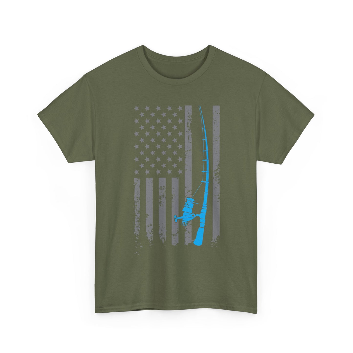 American Flag Fishing T-Shirt, Fishing Rod, Fisherman Fishing Season Lovers Shirt