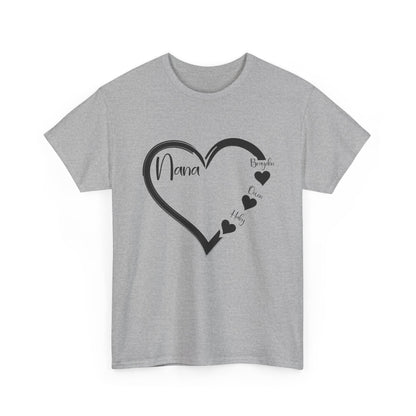 Nana Heart Shirt, Grandmother Mother's Day, Grandma Grandkids Gifts T-Shirt