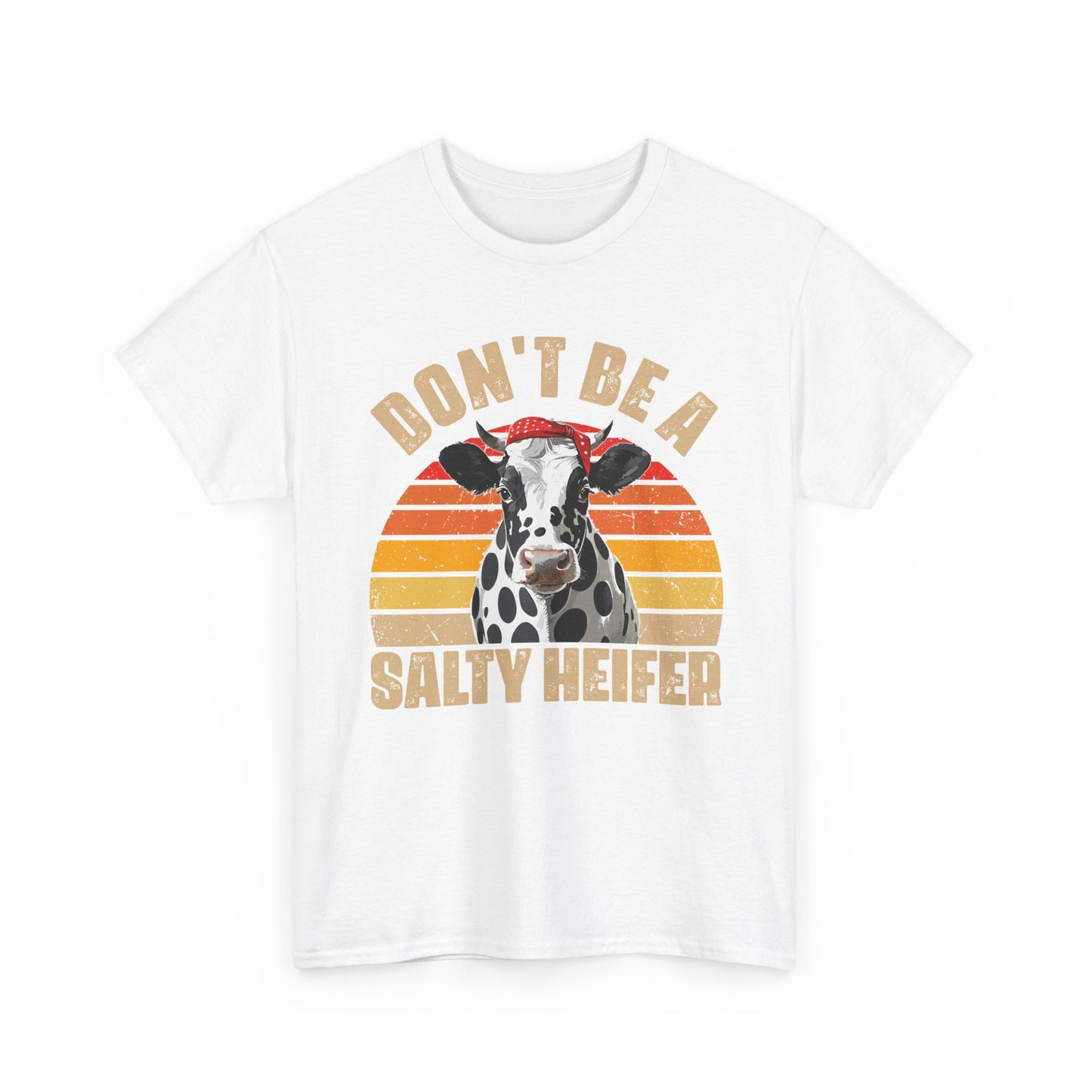 Cow Shirt, Don't Be A Salty Heifer, Cow Bandana, Farming Lovers Gifts Farmer Shirt