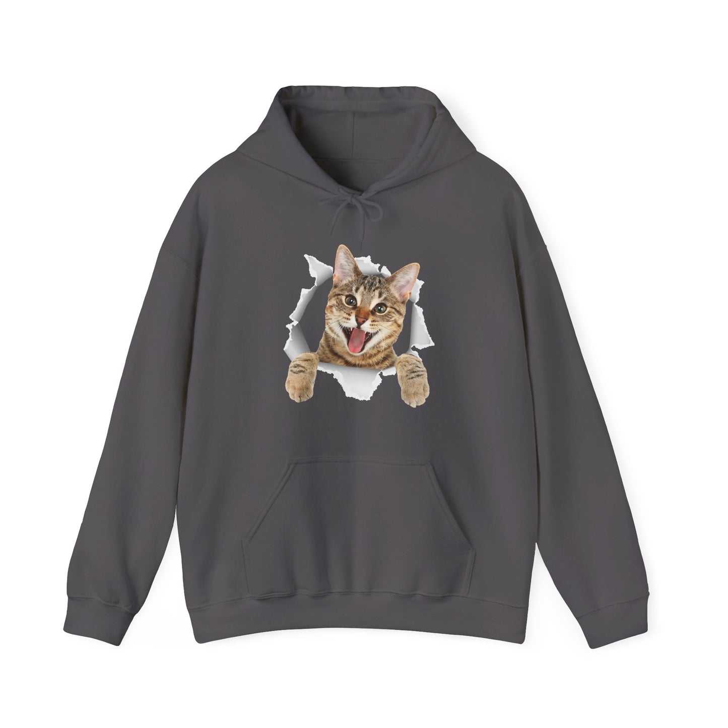 Cat Hoodie, Cat Torn Cloth, Cats Owner Kitten Lovers Gifts Women Men Cute Hoodie