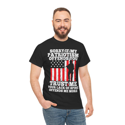 Veterans Day Shirt, Sorry If My Patriotism Offends You, Veteran American Flag Shirt