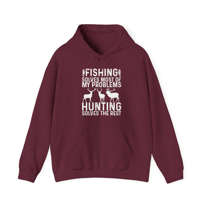 Fishing & Hunting Hoodie, Fishing Hunting Lovers Gifts, Fisherman Hunter Hoodie