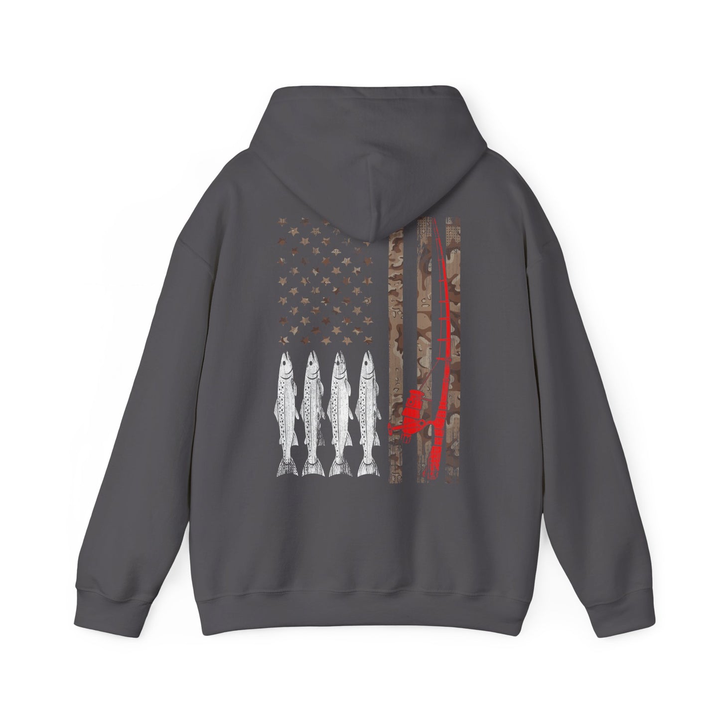 American Flag Fishing Rod Hoodie, Fishing USA Flag, Fisherman Fishing Season Lovers Hoodie