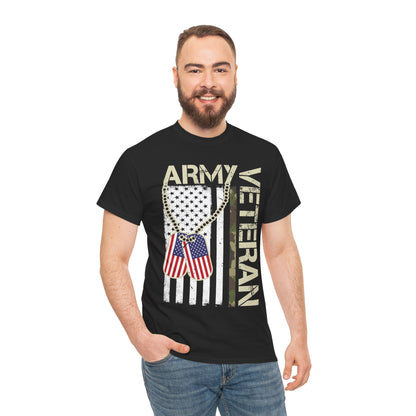 Veteran American Flag T-Shirt, Veteran's Day Independence Day Men Dad Shirt