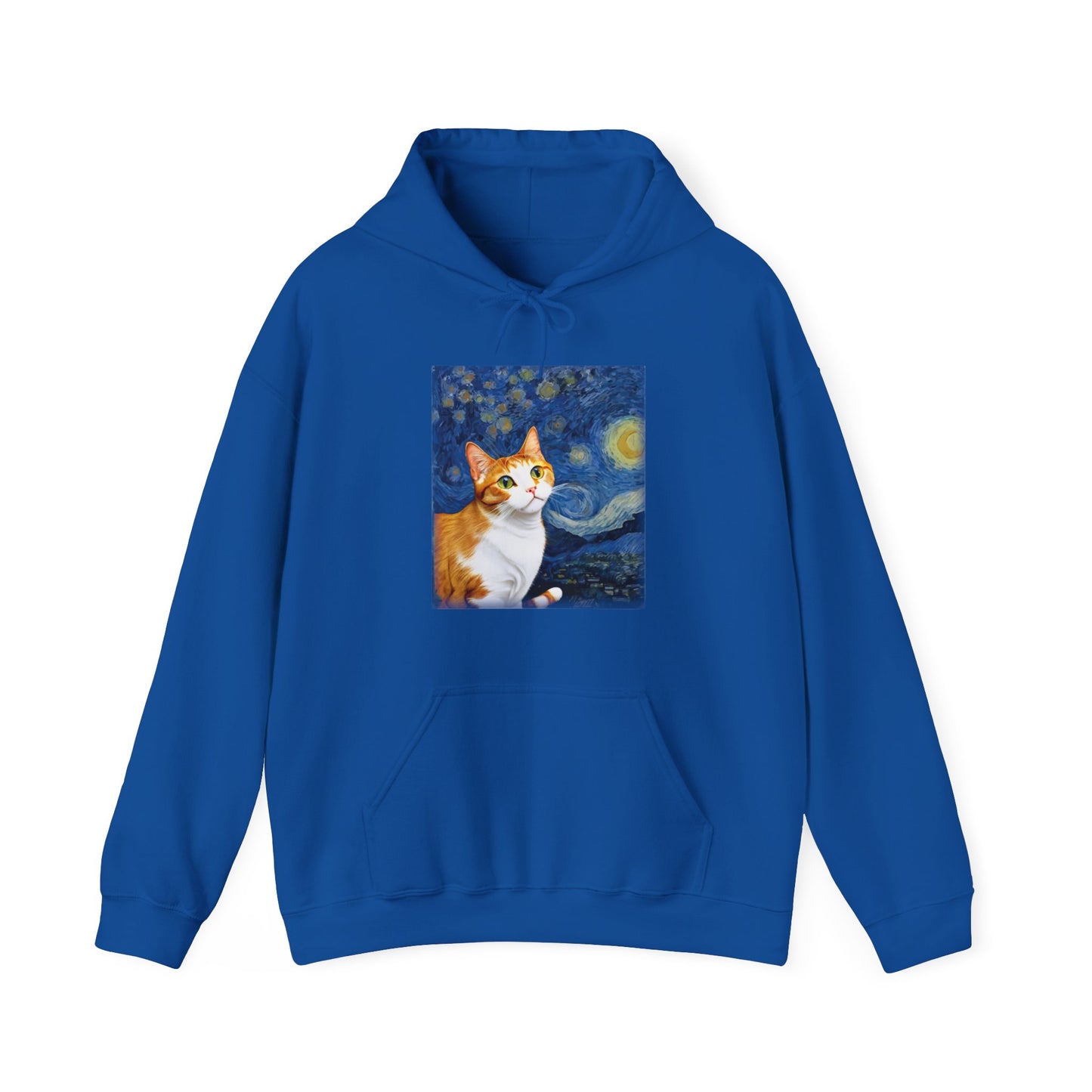 Cat Hoodie, Cats Owner, Van Gogh Starry Night Cat Animals Lovers Gifts Hoodie