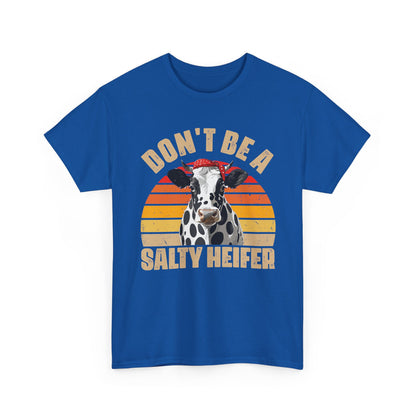 Cow Shirt, Don't Be A Salty Heifer, Cow Bandana, Farming Lovers Gifts Farmer Shirt