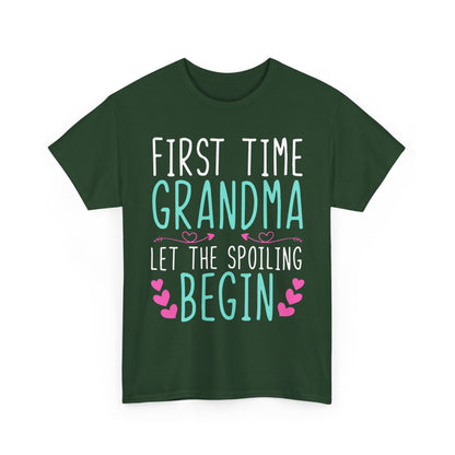 Grandma Shirt, First Time Grandma Let The Spoiling Begin Mother's Day T-Shirt