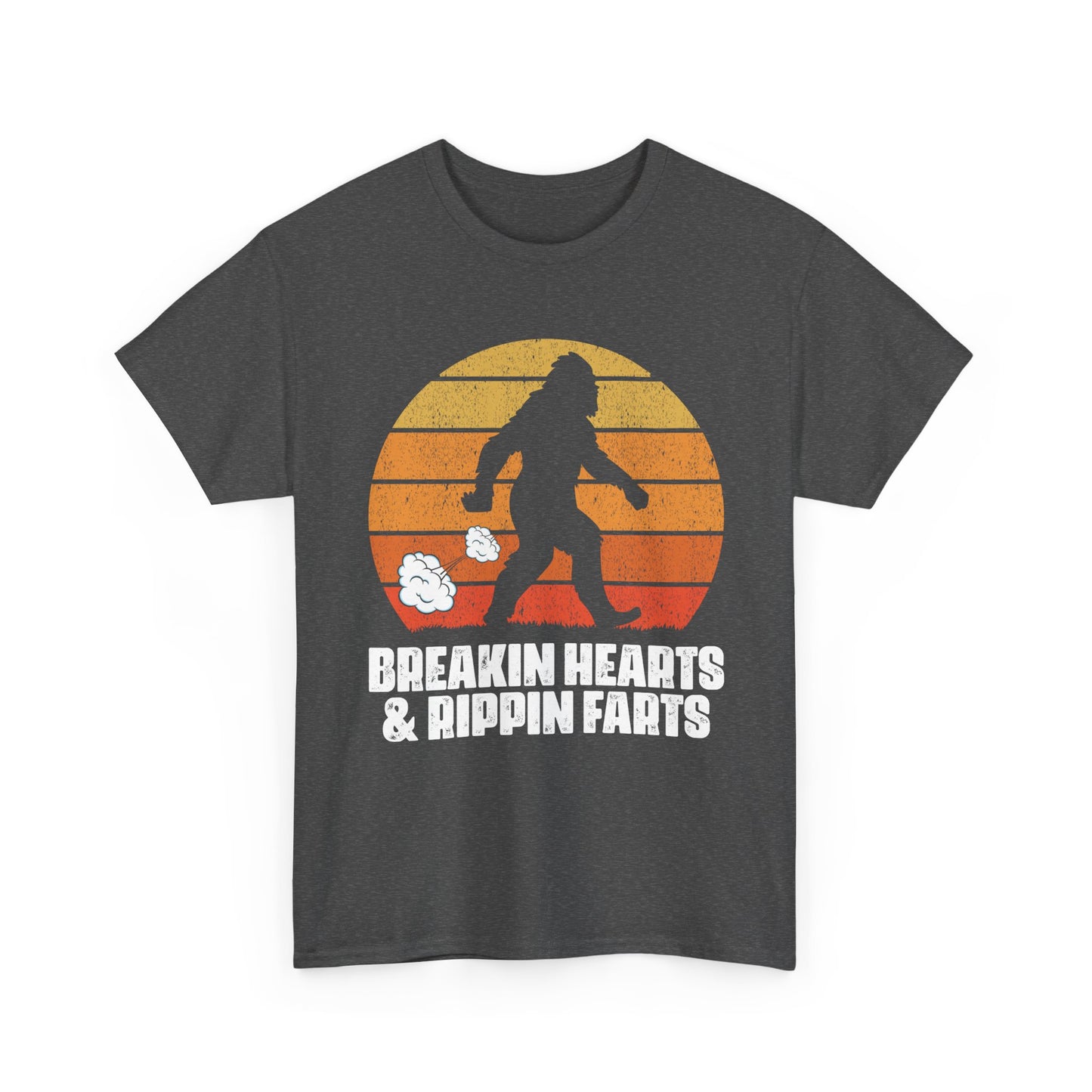Bigfoot Shirt, Breakin Hearts & Rippin Farts, Sasquatch Believers Bigfoot Funny Shirt